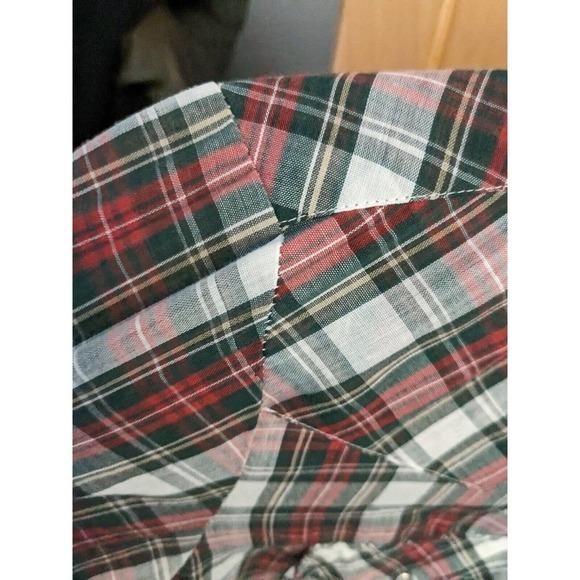 VTG Authentic Western Youngbloods SHORT Sleeve Pearl Snap Medium Plaid 65/35 - Picture 5 of 6